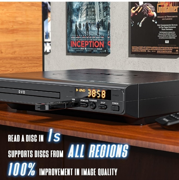 PRO Portable Audio & Video Dvd Players For Tv With Hdmi Dad Birthday Gift Dvd